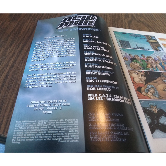 New Man #2 (February 1996 Image Comics) - Picture 3 of 3